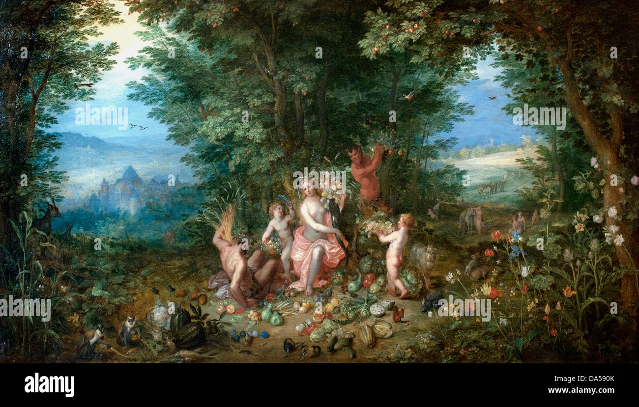 Earth 1610 Jan Brueghel l'ancien (1568-1625) Belgique belge flamande Banque D'Images