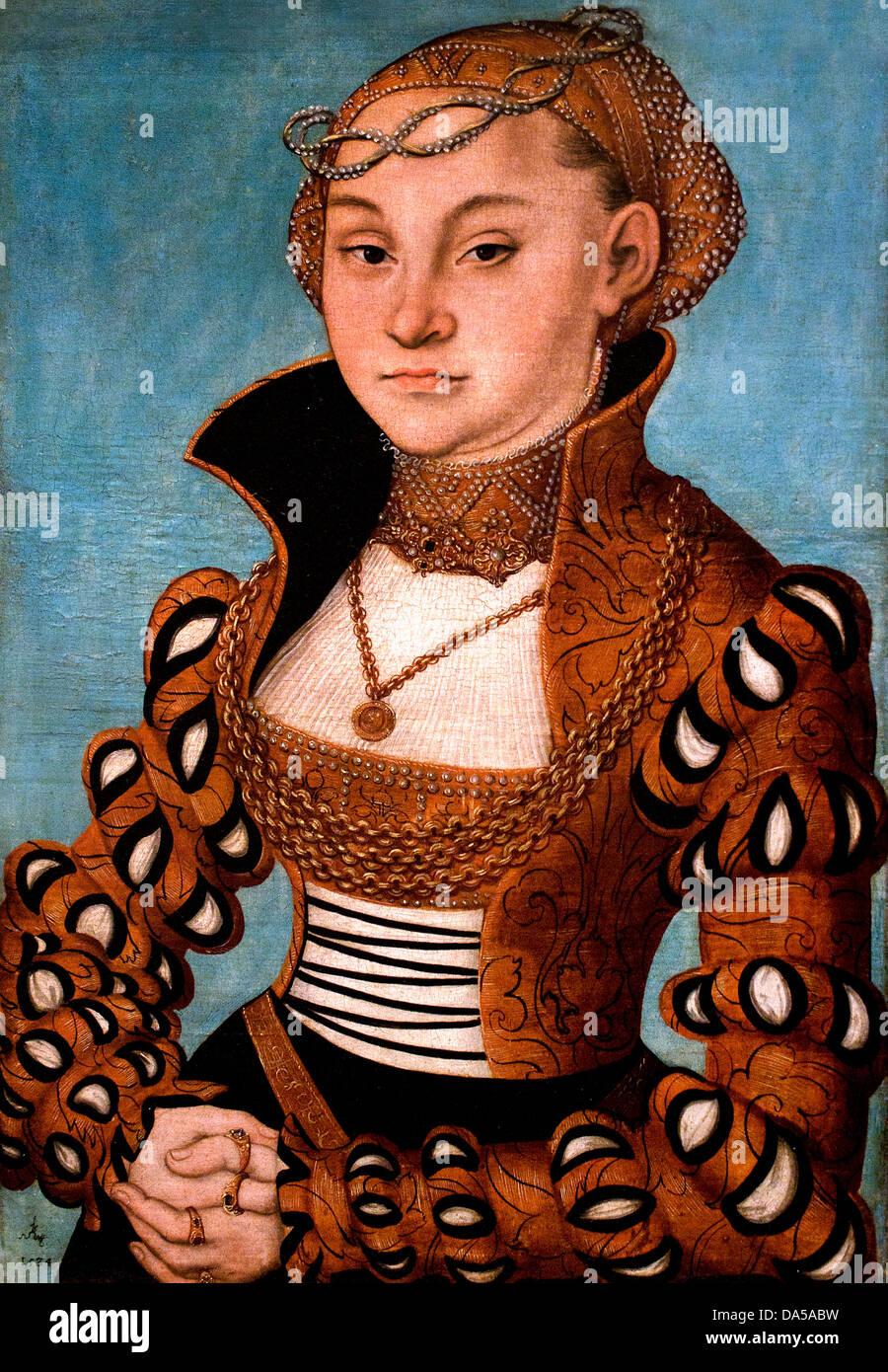 Portrait d'une noble dame saxonne 1534 Lucas Cranach l'Ancien 1472 - 1553 Allemand Allemagne Banque D'Images