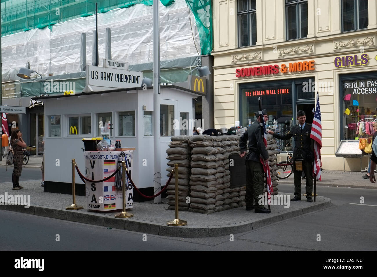 Berlin Checkpoint Charlie Banque D'Images