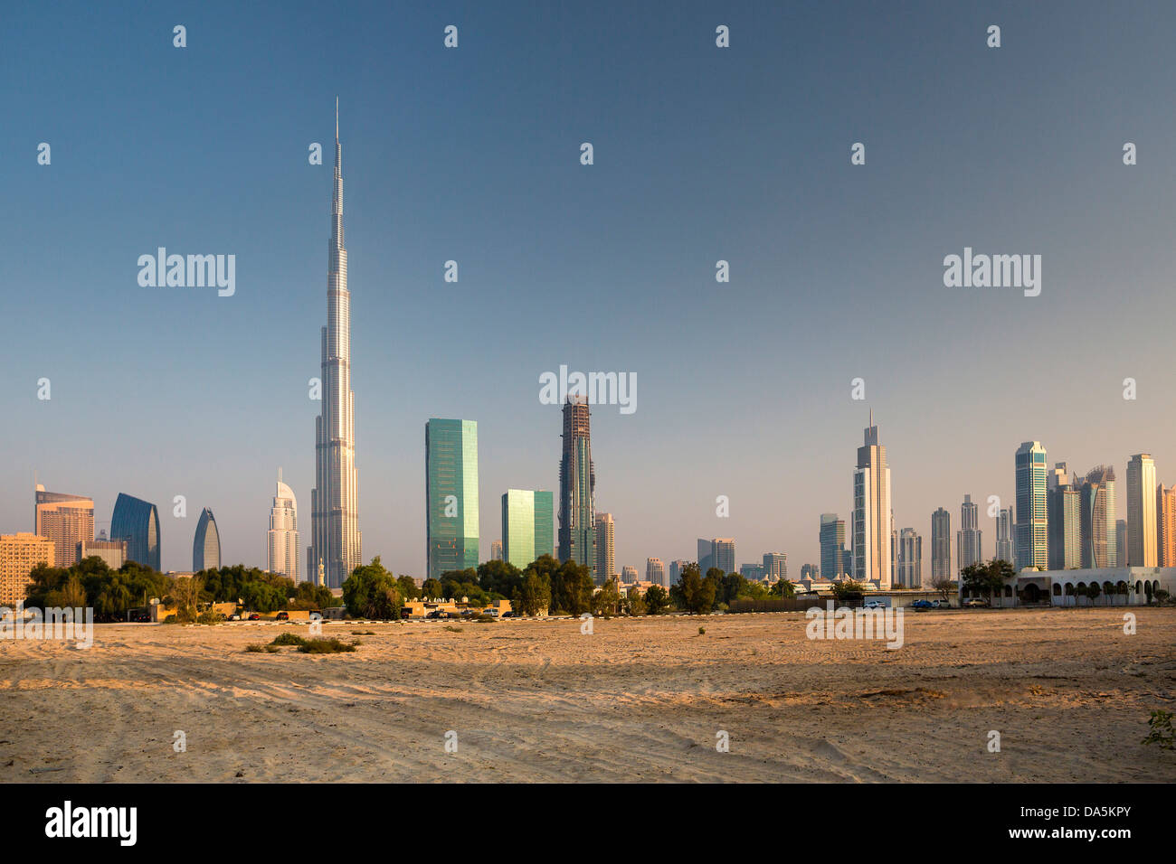 Émirats Arabes Unis, ÉMIRATS ARABES UNIS, Dubai, Ville, Centre-ville, le Burj Khalifa, Building, immeuble, Burj Khalifa,, l'architecture, centre, désert, Banque D'Images