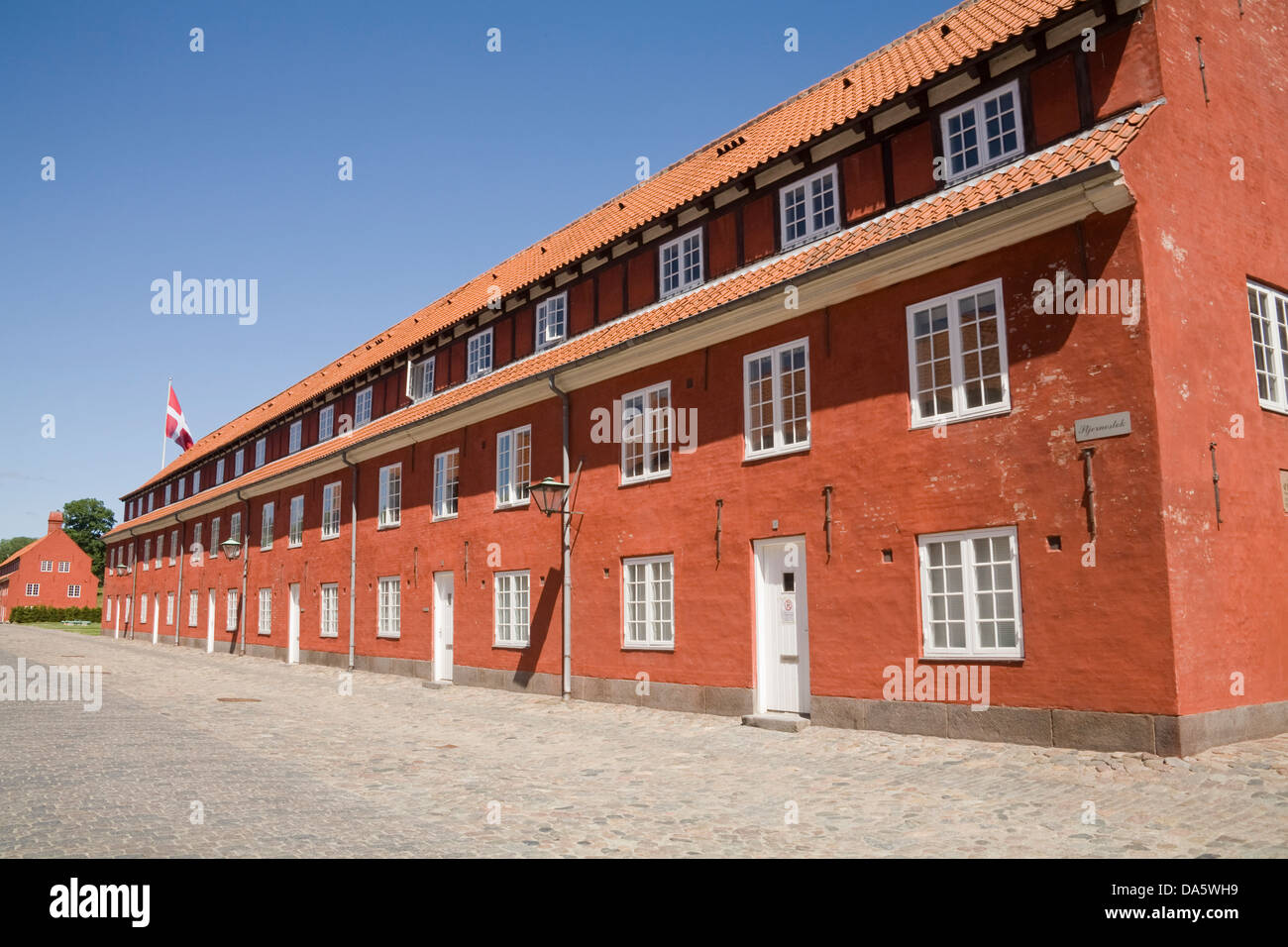 L'UNION EUROPÉENNE Danemark Copenhague Lignes construit comme caserne de l'armée dans la citadelle fortifiée Kastellet Frederikshavn belle météo jour étés Juin Banque D'Images