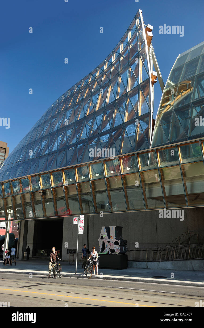 Art Gallery, Canada, Ontario, Toronto, l'architecture, l'art, de la construction, de la ville, paysage urbain, culturel, de la culture, de jour, de jour, de centre-ville de T Banque D'Images