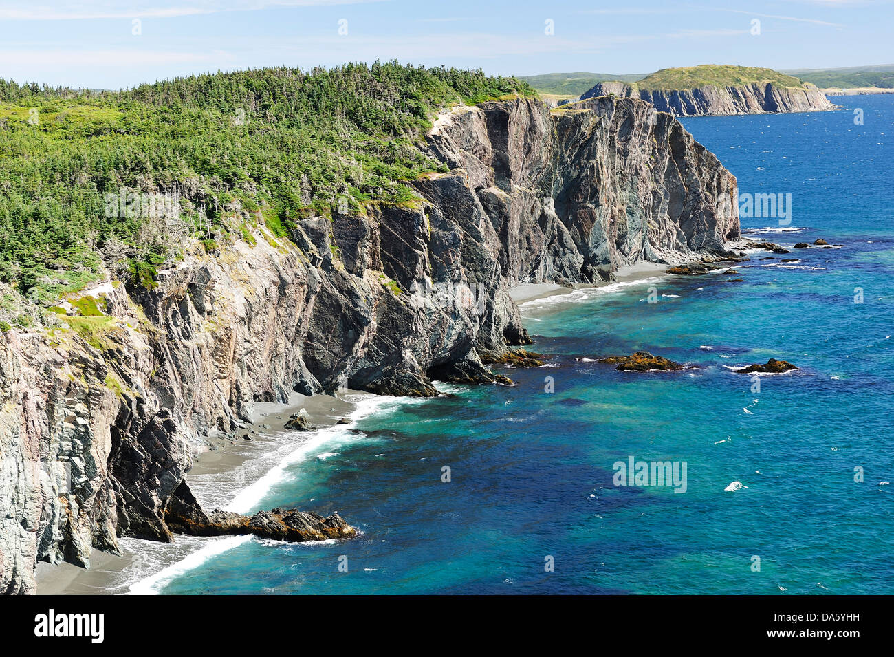 Sentier Skerwink, Port Rexton, Terre-Neuve, Canada, mer, rochers, côte, paysage Banque D'Images