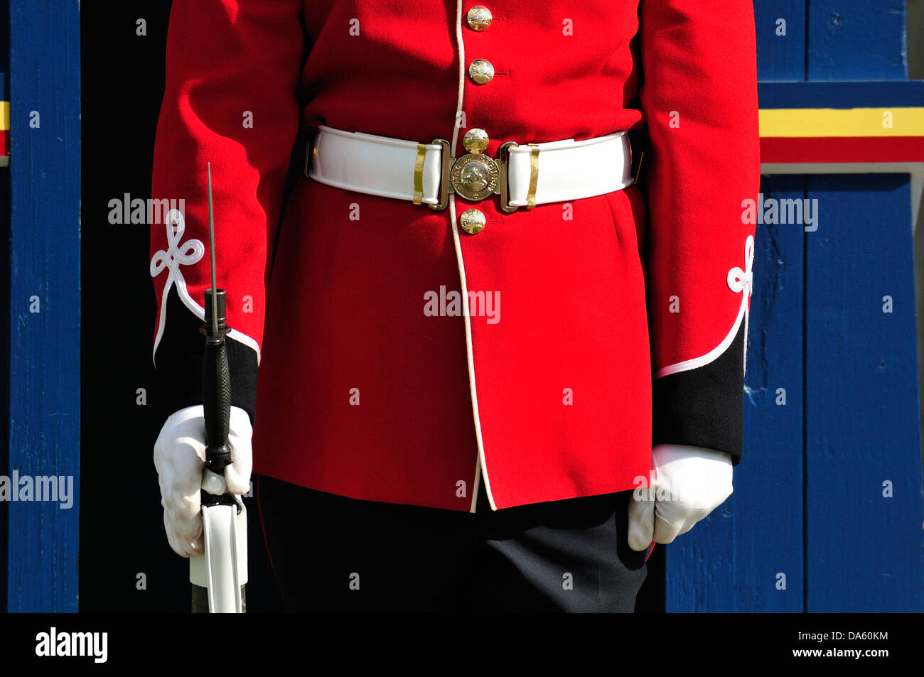 La Citadelle, Québec, Québec, Canada, Garde côtière canadienne, uniforme, rouge Banque D'Images