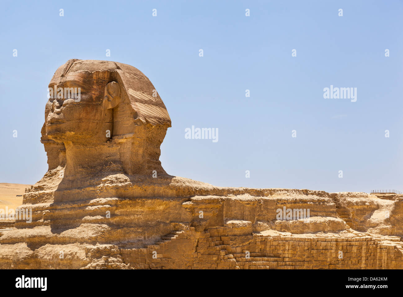 Le grand Sphinx, Giza, Le Caire, Egypte Banque D'Images