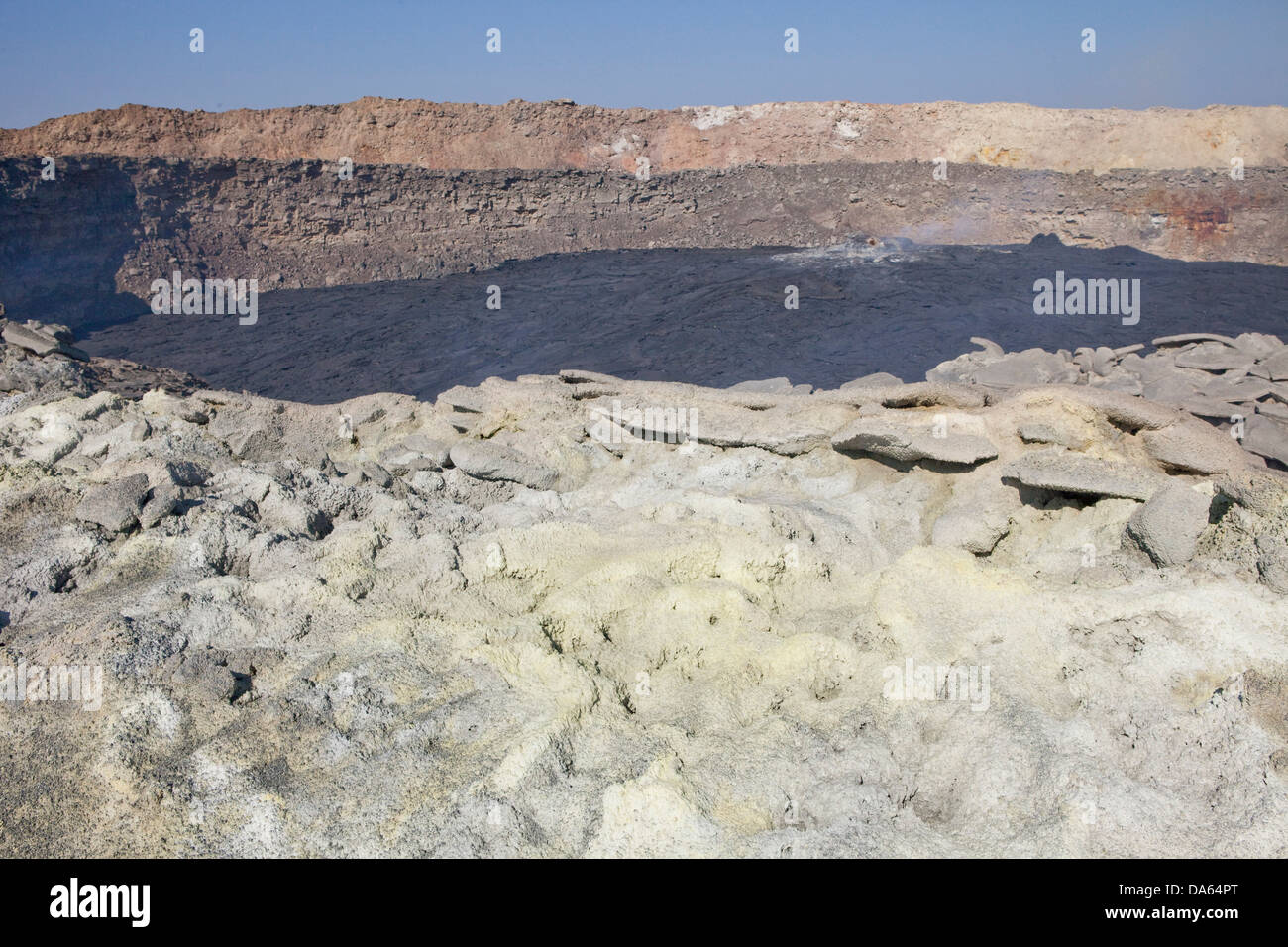 Ertale volcanical, volcan,, Afrique, montagne, montagnes, nature, la lave, l'Éthiopie, crater Banque D'Images