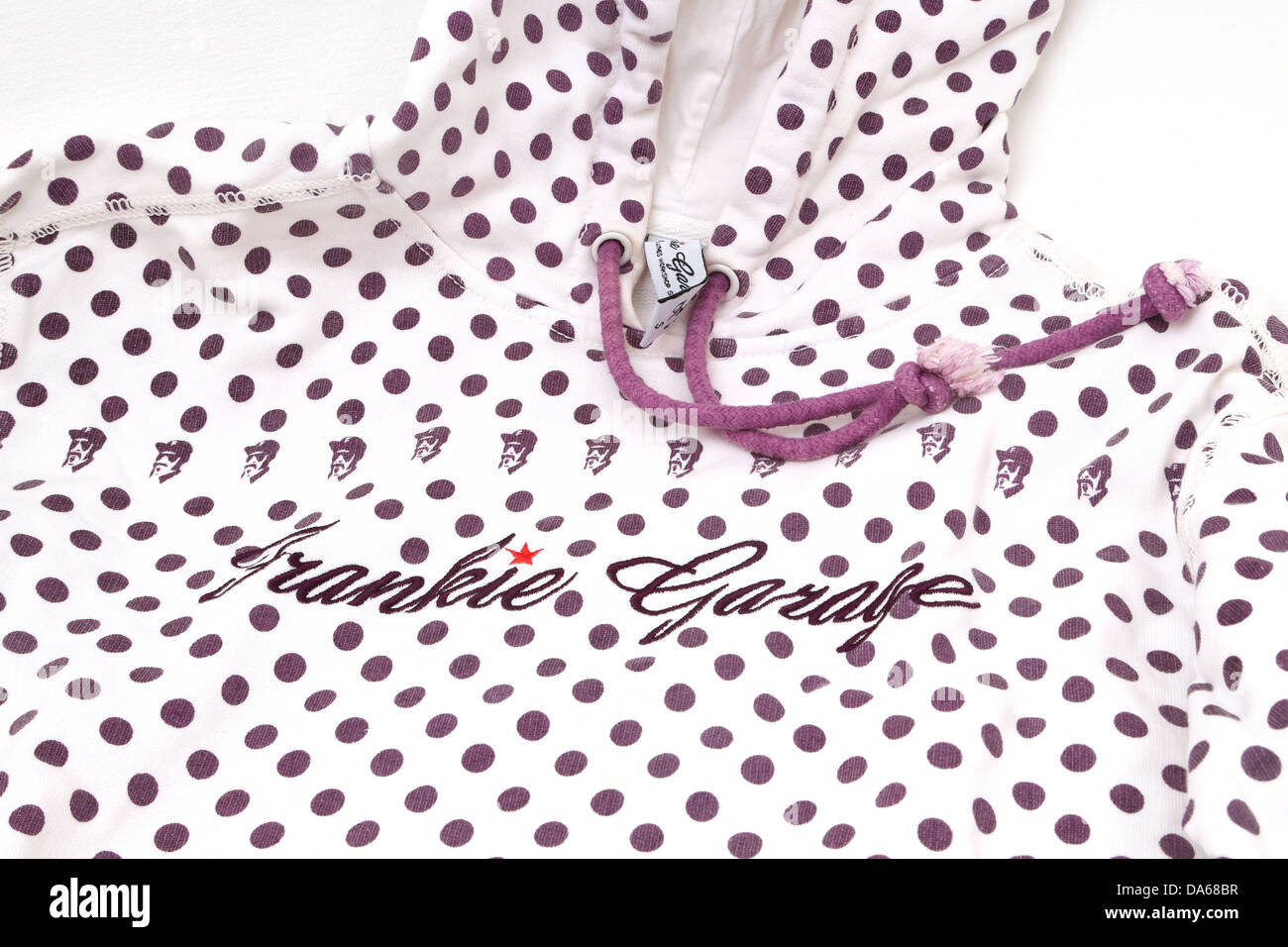 Polka Dots Cavalier Hoody Frankie Garage Banque D'Images