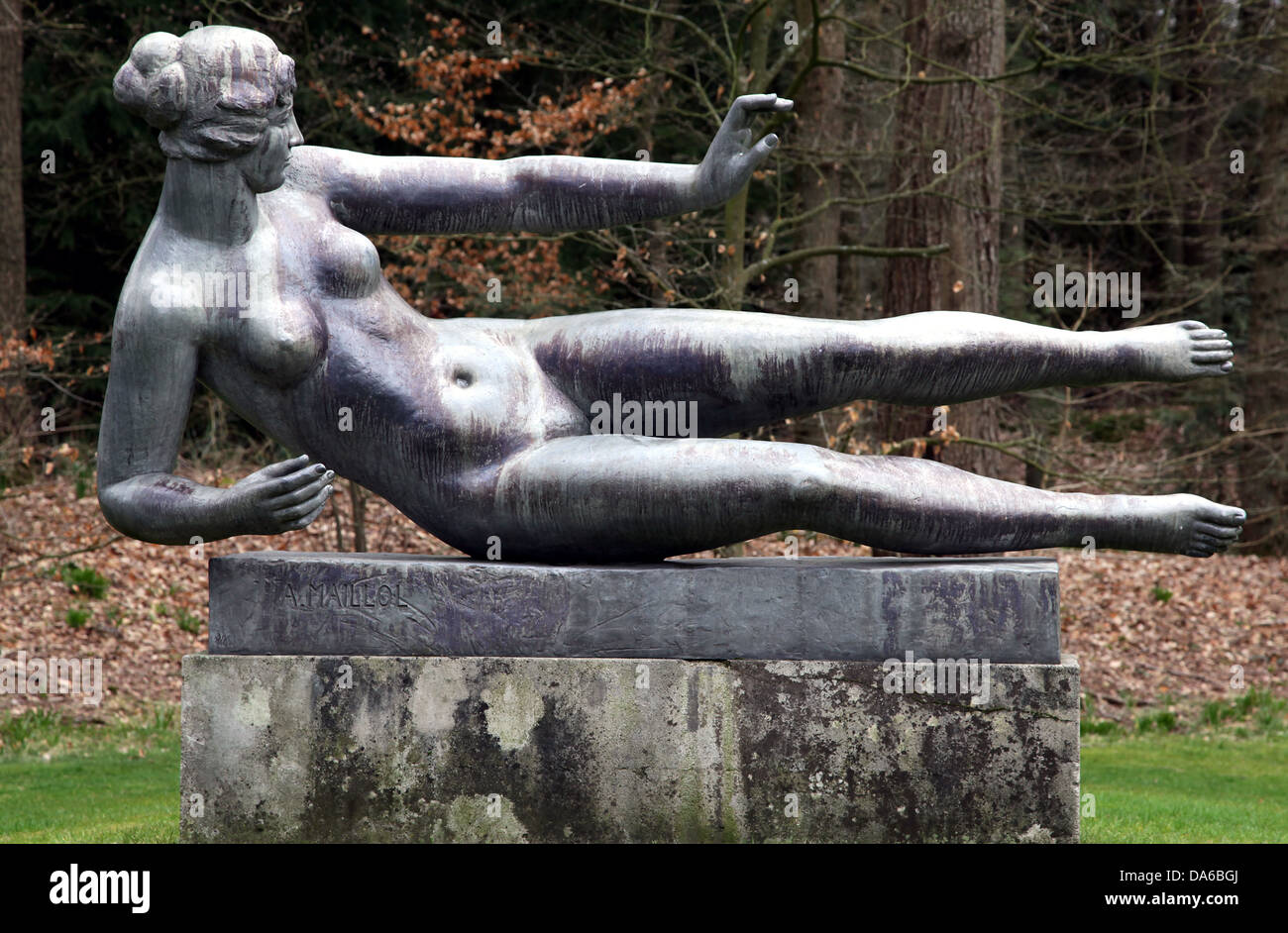 L'air.air.Une sculpture en bronze de Aristide Maillol.1938.situé au musée Kröller-Müller. Banque D'Images