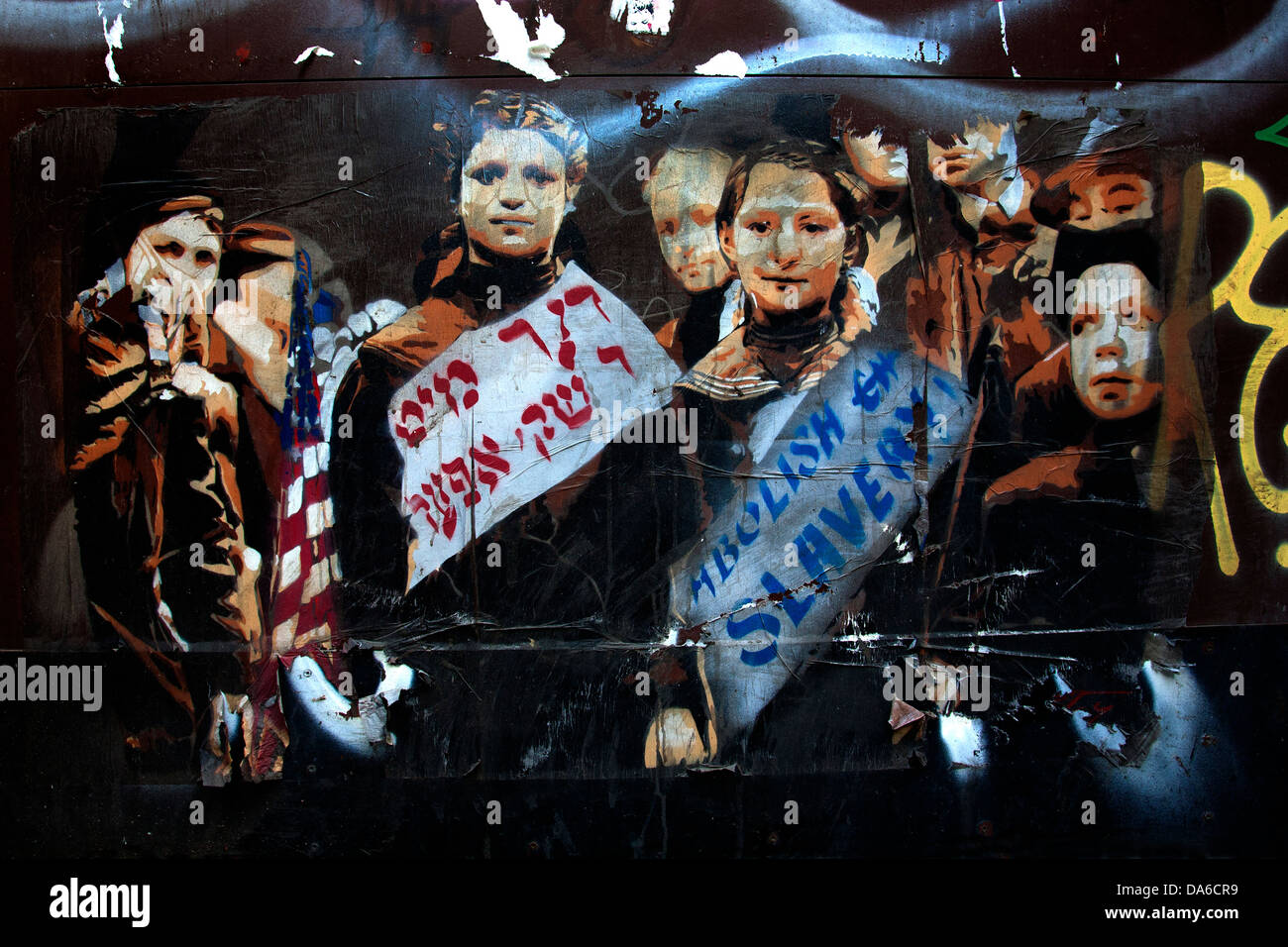 Graffiti , Barcelone, Espagne Banque D'Images