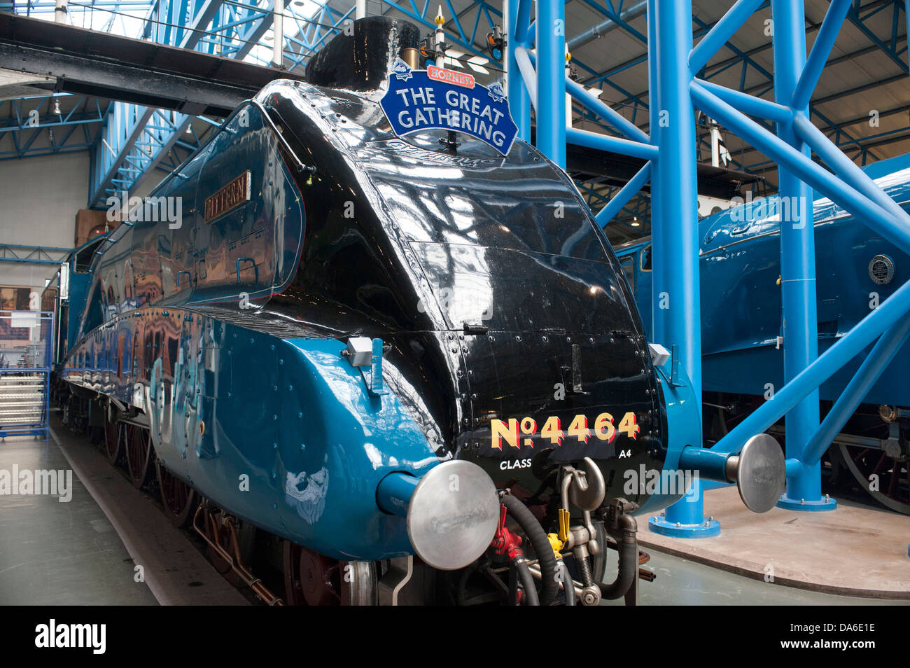 Grand rassemblement de locomotives à vapeur de la classe A4 à New York National Railway Museum Banque D'Images