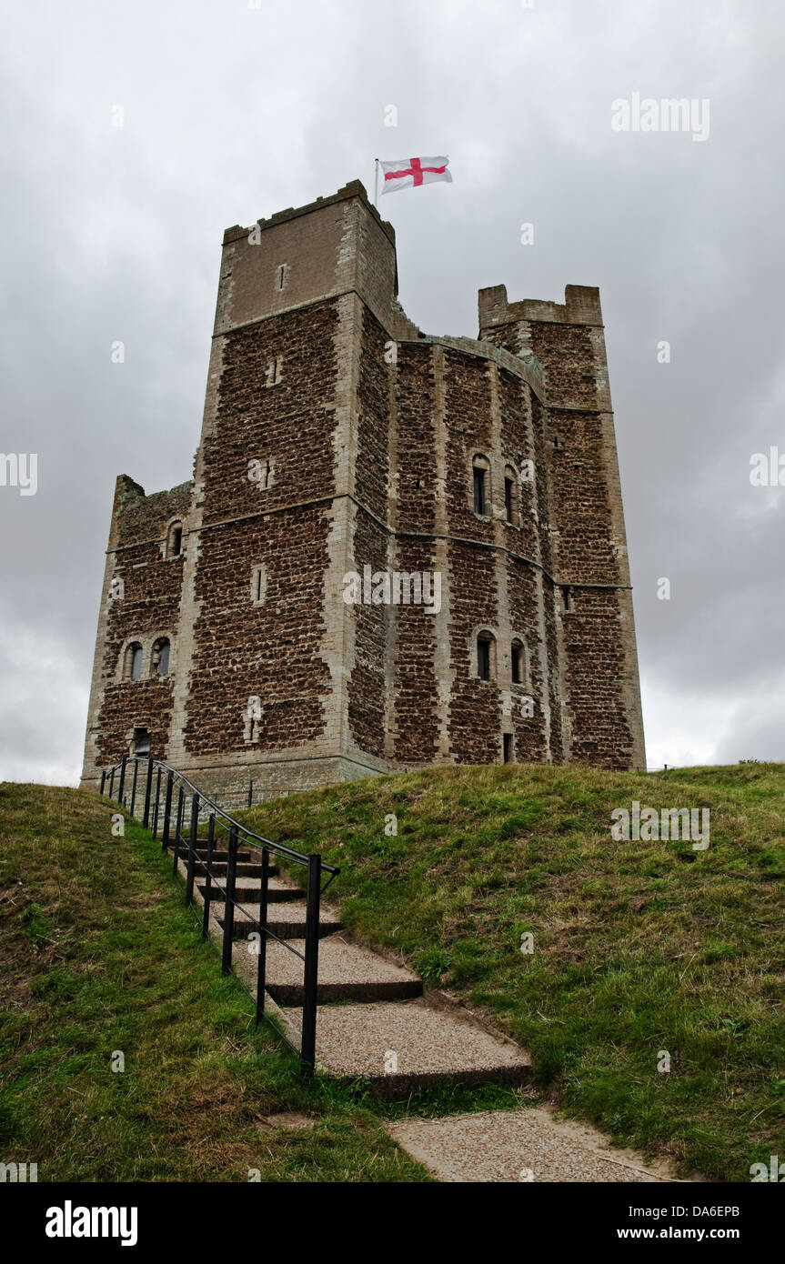 Image Portrait d'Orford Castle dans le Suffolk, Angleterre. Banque D'Images