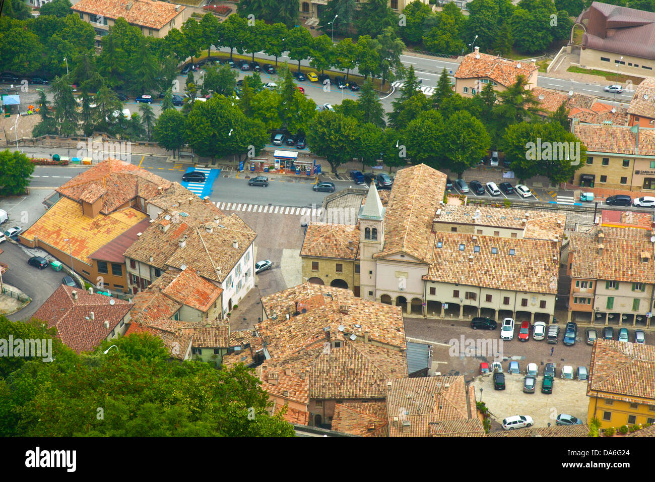 San Marino, Borgo Maggiore , République de San Marino, Italie Banque D'Images