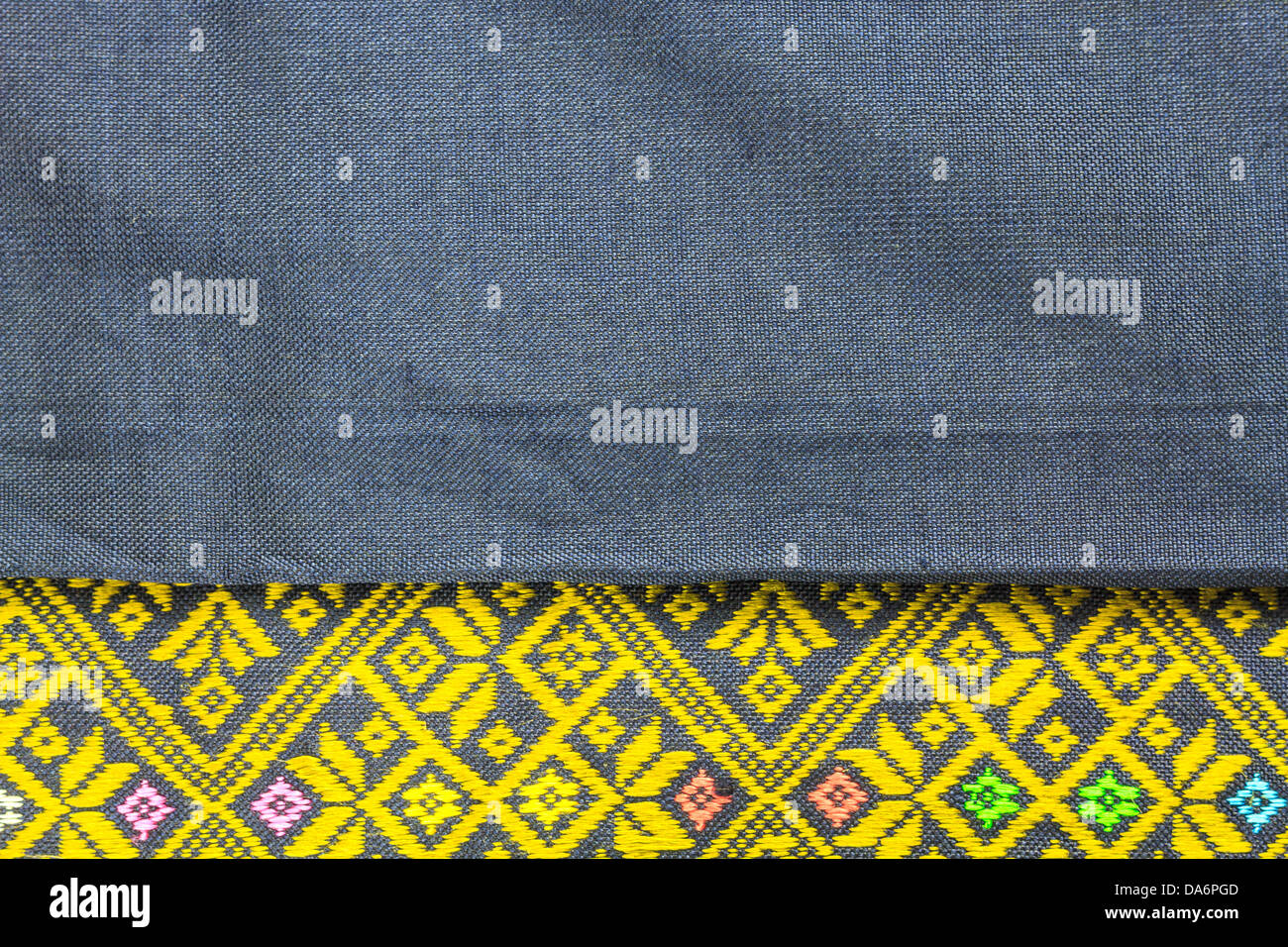 Motif de tissu en soie thaïlandaise contexte Banque D'Images