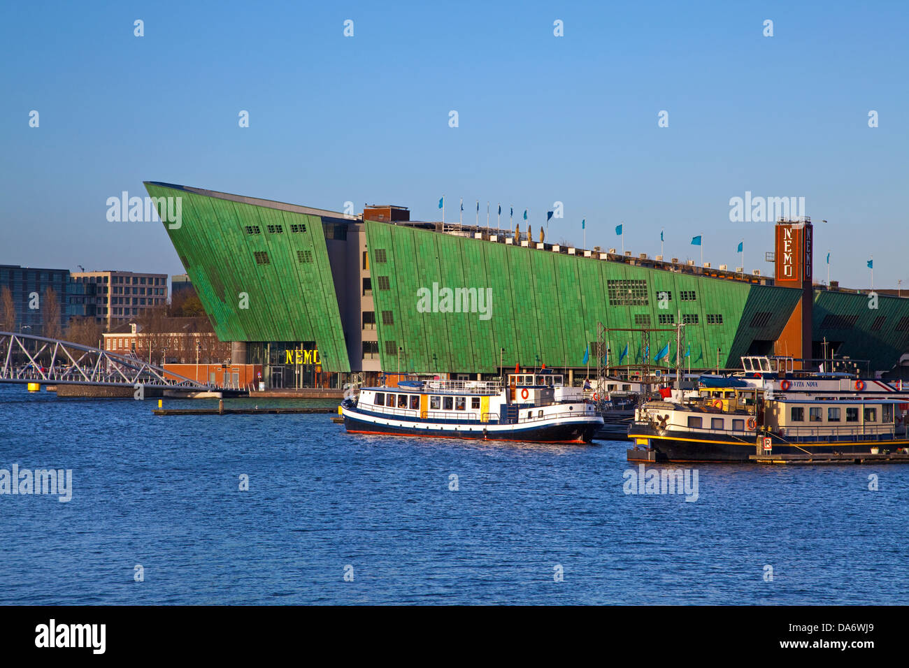 L'Europe, Pays-Bas, Amérique du Nord Hollande, Amsterdam,Oosterdok,Science Center NEMO Banque D'Images