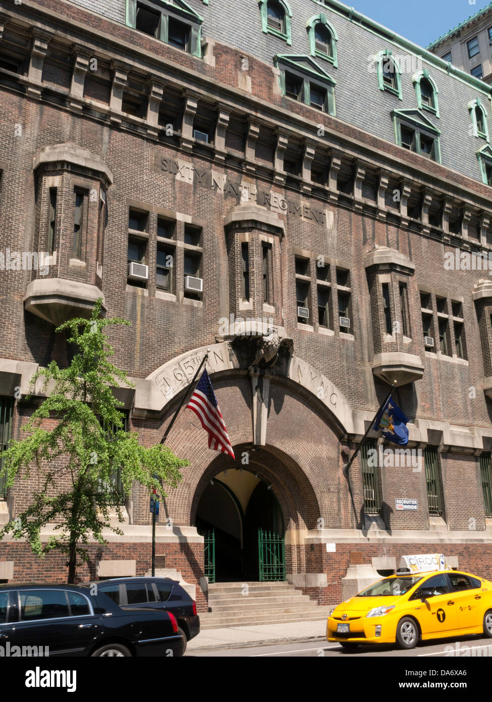 69Th Regiment Armory, 68 Lexington Avenue à 26th Street, New York City Banque D'Images