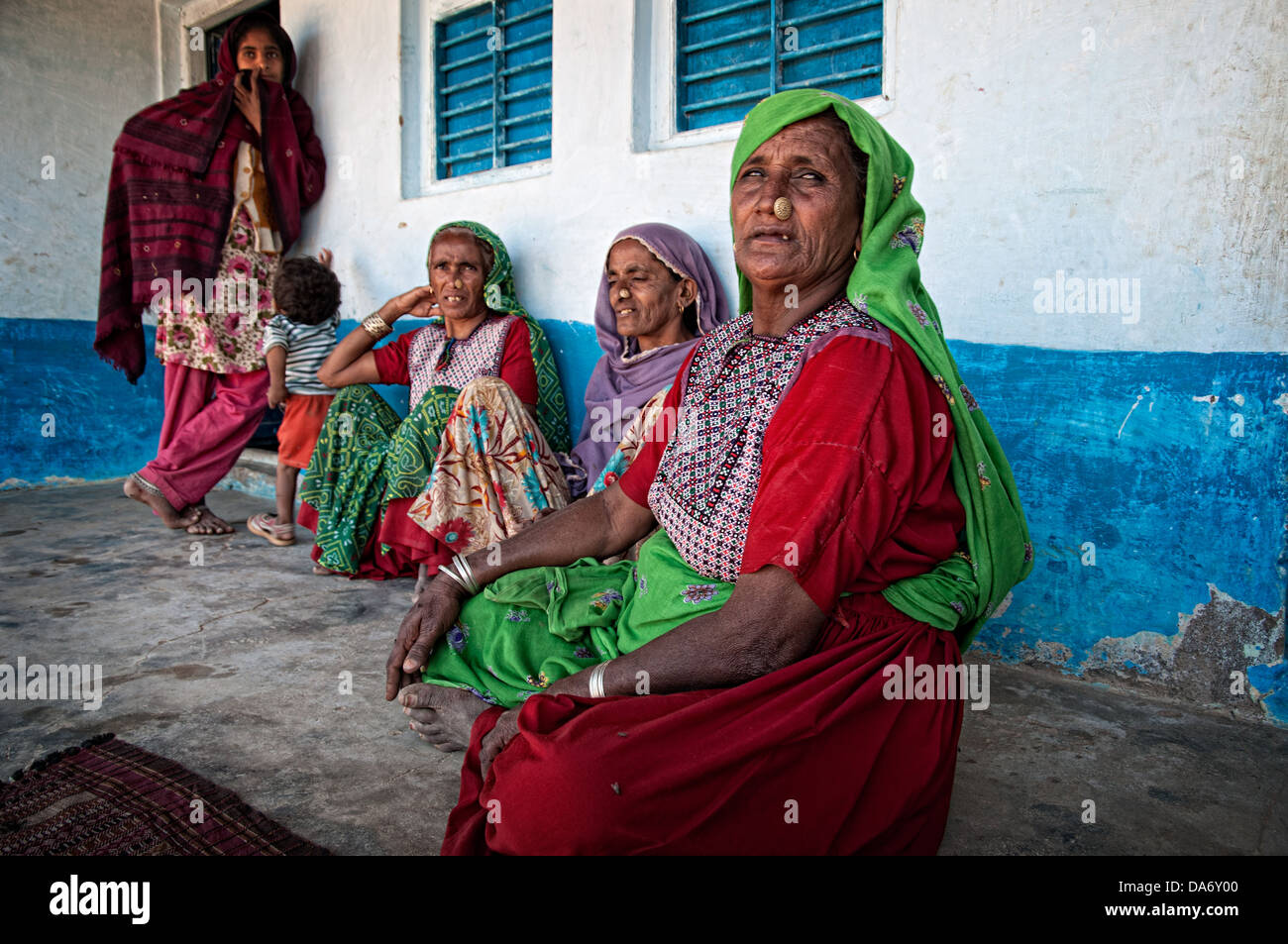 Portrait de femmes rabari à Bhuj. Kutch, Gujarat, Inde Banque D'Images