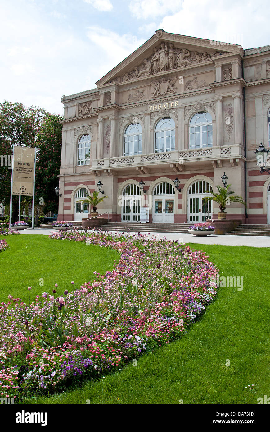 La construction du théâtre. Baden-Baden. L'Allemagne. Construit dans les années 1860-1862 Banque D'Images