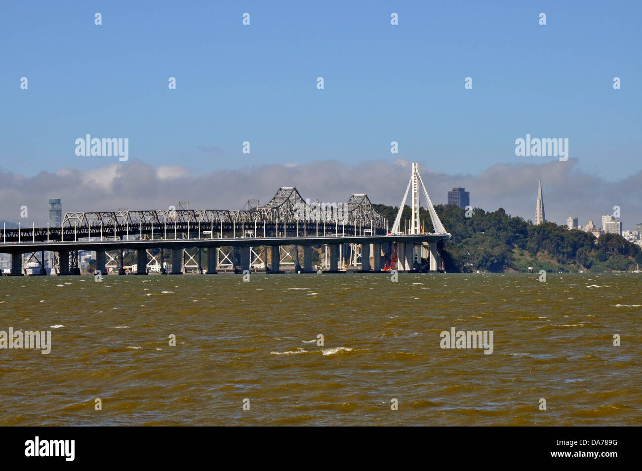 San Francisco Oakland Bay Bridge, Californie, USAOakland Banque D'Images