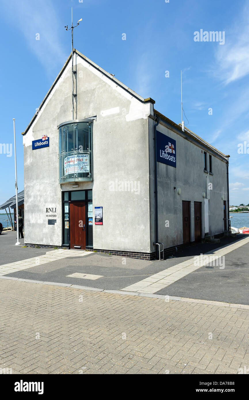 RNLI Mudeford Dorset Banque D'Images