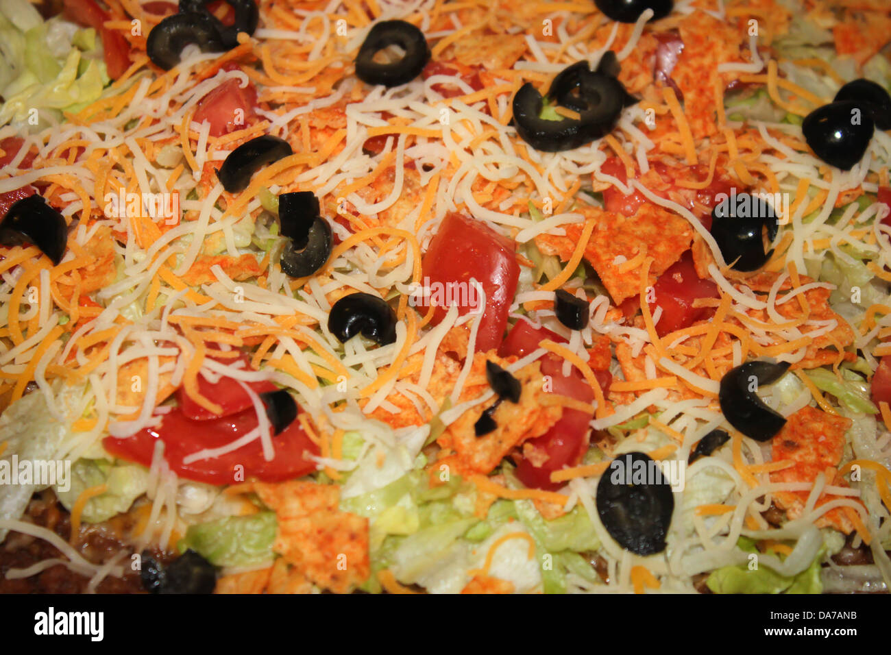 Soirée Pizza Taco Banque D'Images