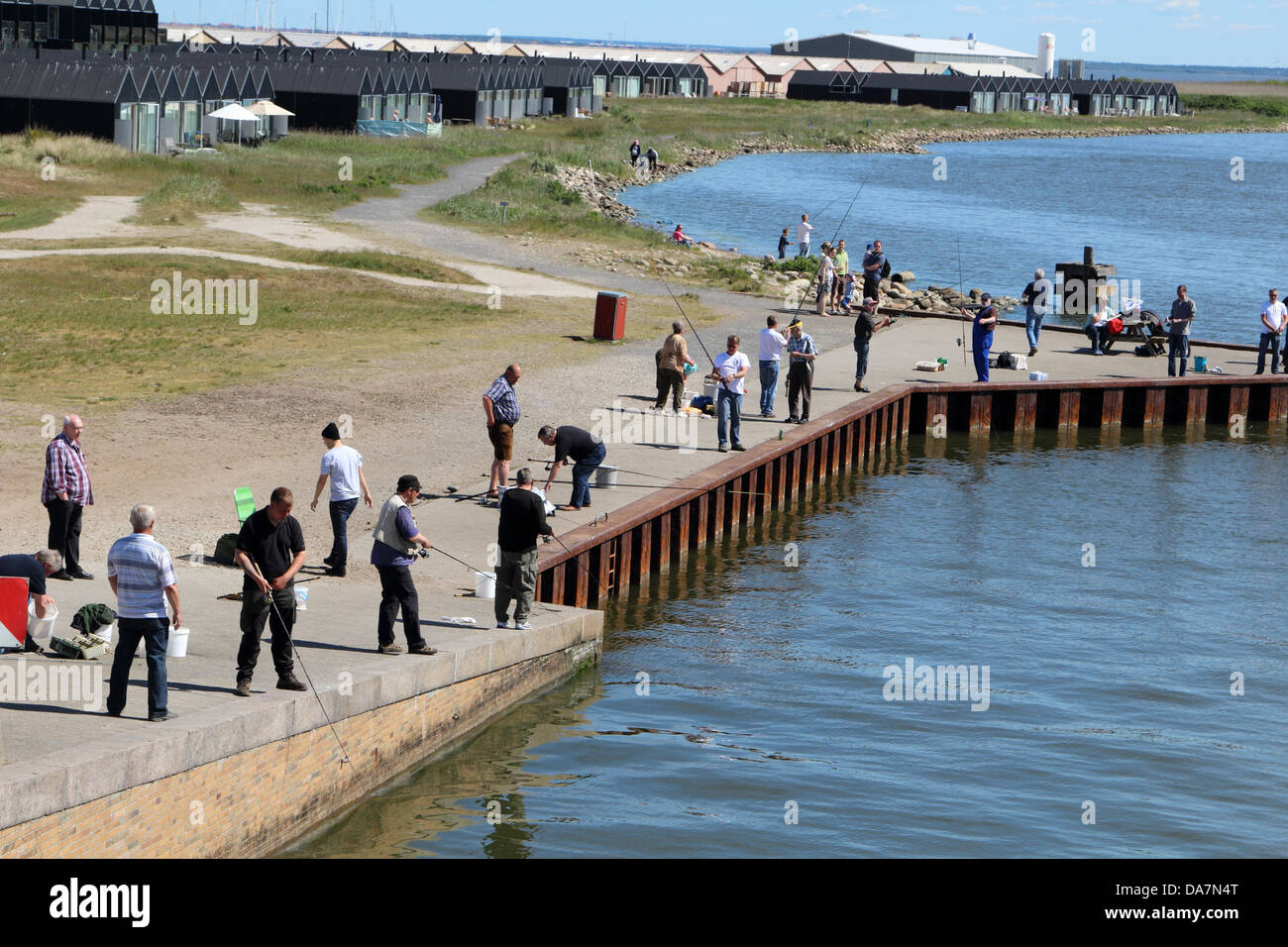 Angling HVIDE SANDE, DANEMARK Banque D'Images