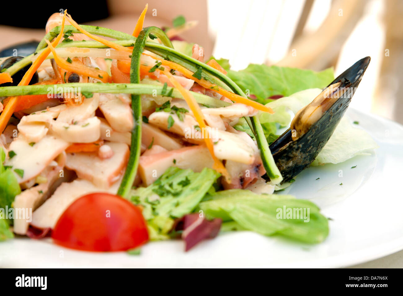 Salade de fruits de mer Banque D'Images
