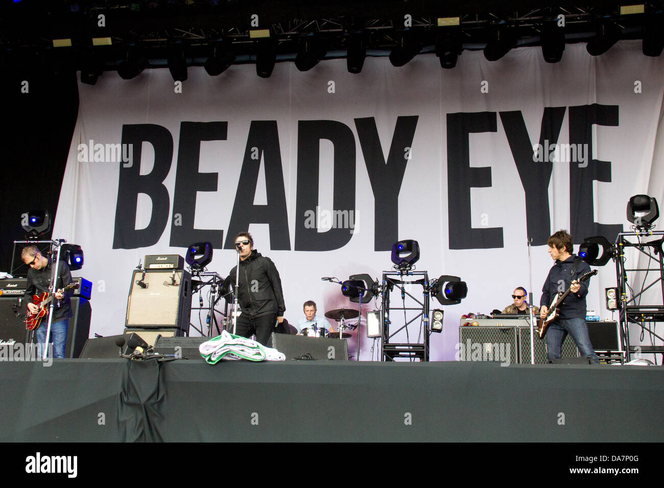Le groupe de Liam Gallagher sur scène Beady Eye l'autre étape au festival de Glastonbury 2013 Banque D'Images