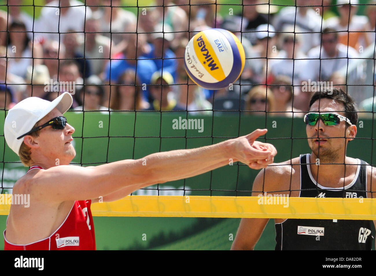 7 juillet 2013 - 07.07.2013, Stare Jablonki, siatkowka, volley-ball, siatkowce plazowej Mistrzostwa Swiata w, beach-volley Championnats du monde, Robert Meeuwsen (NED), fot. Tomasz Jastrzebowski / Foto Olimpik Banque D'Images