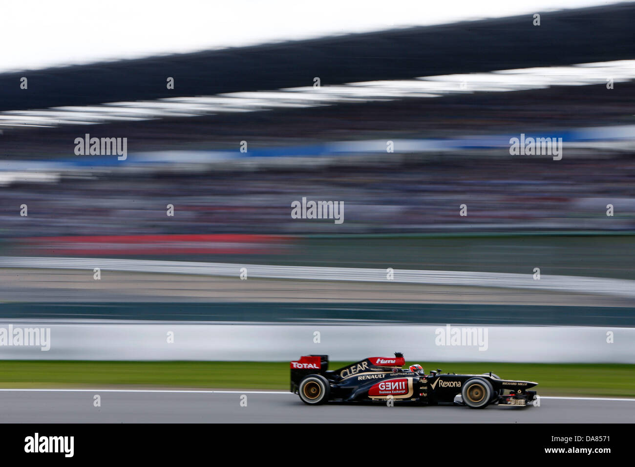 Nuerburg, Allemagne. 07Th Juillet, 2013. Sport Automobile : Championnat du Monde de Formule 1 de la FIA 2013, Grand Prix d'Allemagne, # 7 Kimi Raikkonen (FIN, Lotus F1 Team), Crédit photo : dpa alliance/Alamy Live News Banque D'Images