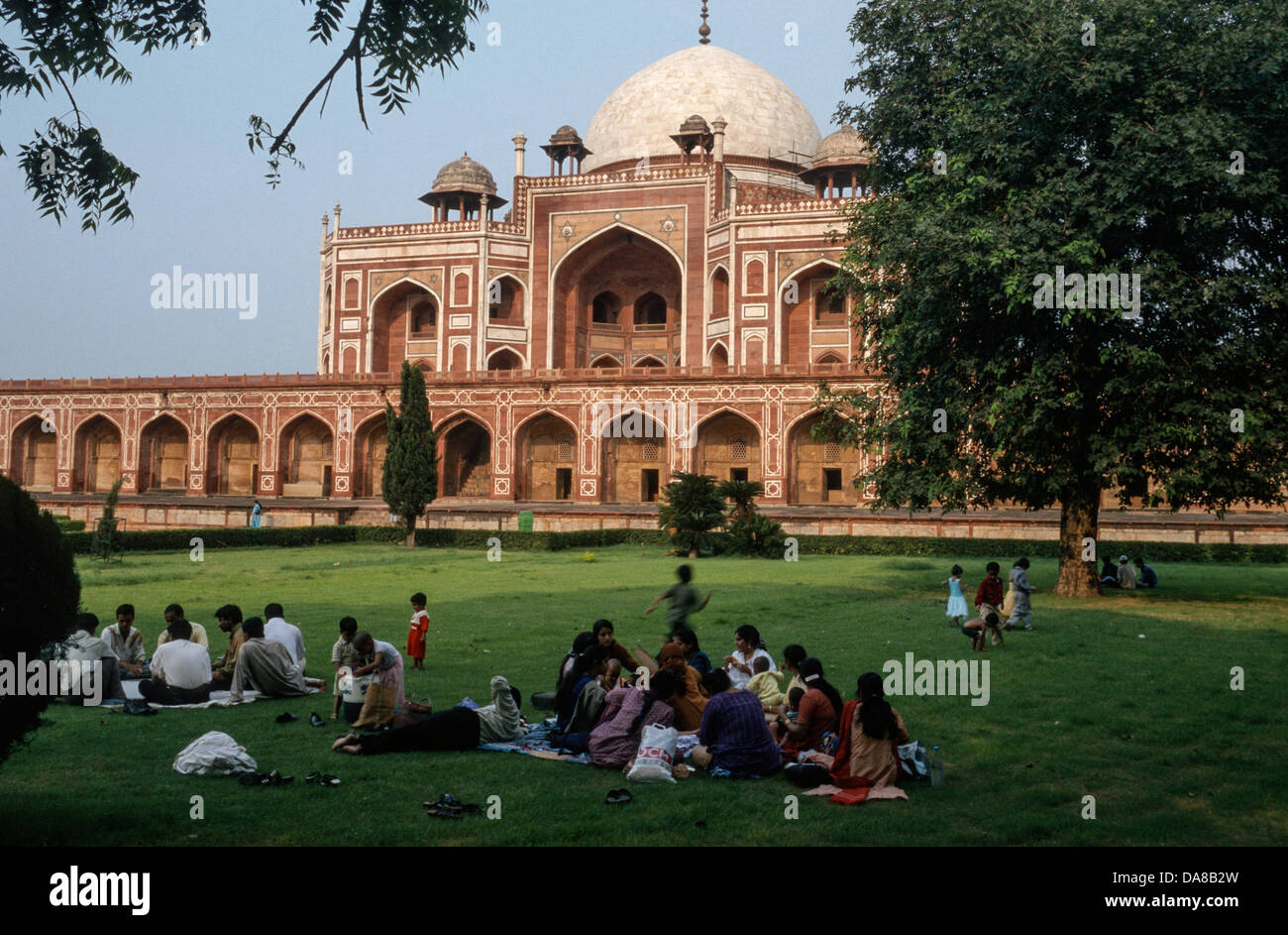 Mausolée de l'empereur moghol Humayun, Delhi, Inde Banque D'Images