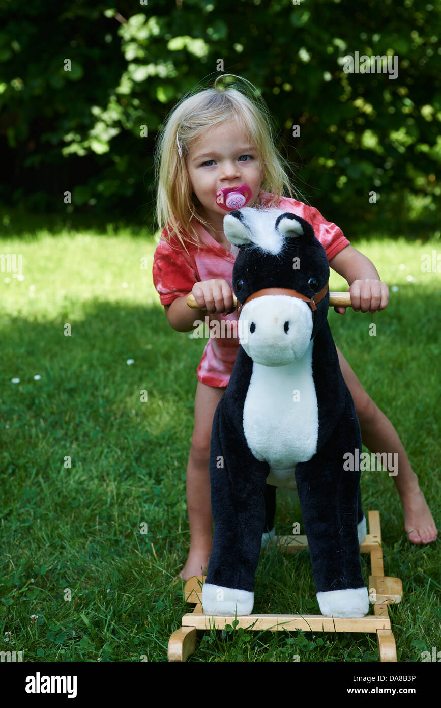 cheval bascule jardin