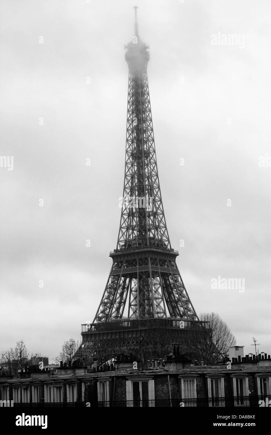 La Tour Eiffel, Paris, France Banque D'Images