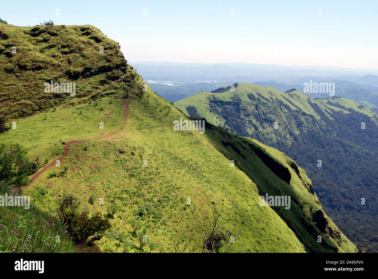 Western Ghats India Kodachadri Pic de Montagne du sud de l'Inde Nature et Paysage Banque D'Images