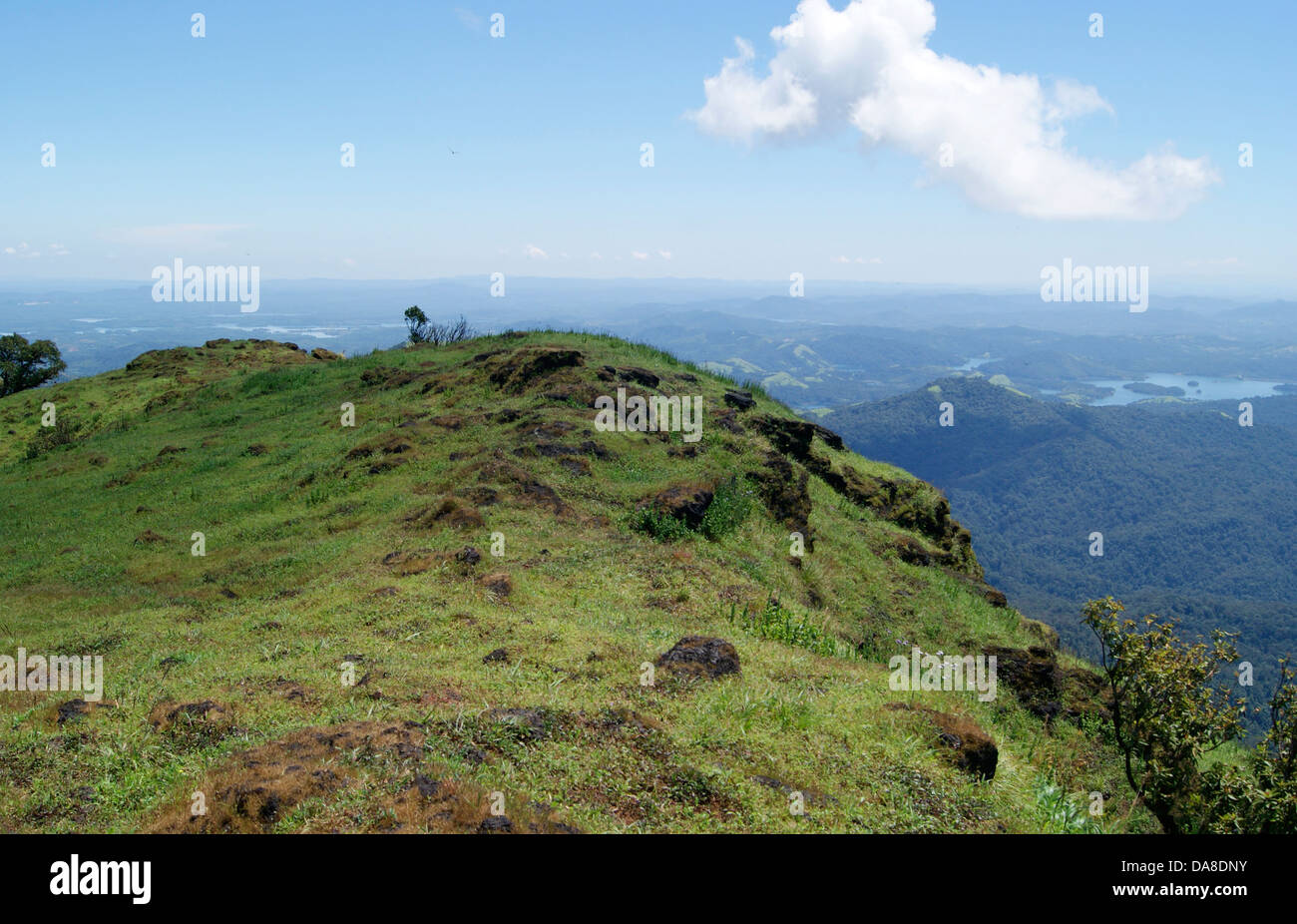 Kodachadri Mountain Peak Hill top Western Ghats en Inde du Sud, Karnataka Plage Montagnes Banque D'Images