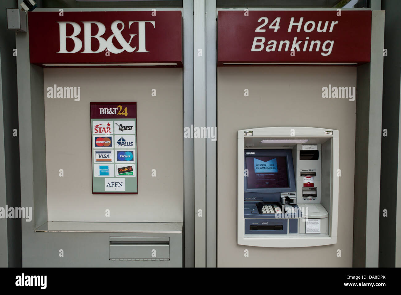 ATM BB & T Banque D'Images