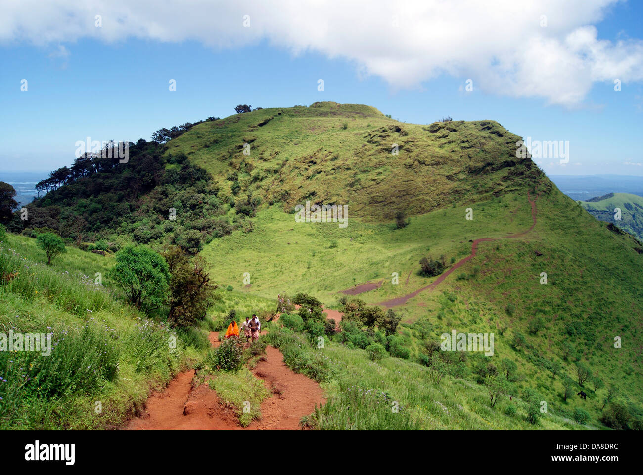 Western Ghats India Vue paysage à Kodachadri mountain peak Karnataka Banque D'Images