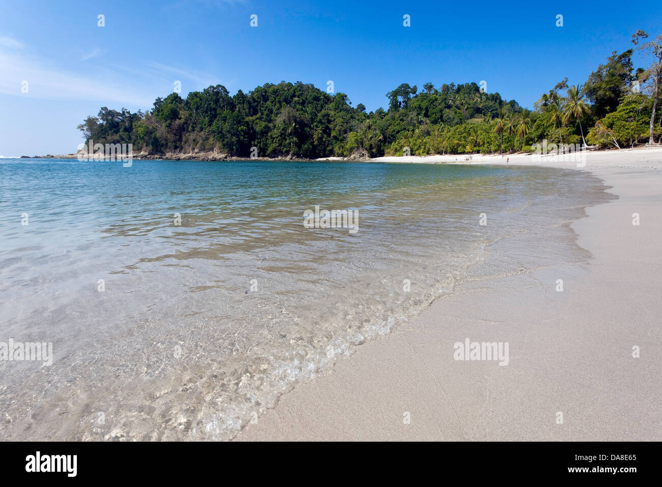 Plage vierge, Parc National Manuel Antonio, Costa Rica Banque D'Images