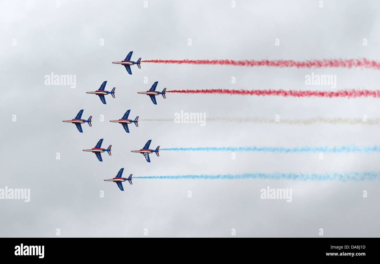 L'équipe de démonstration aérienne à du Bourget, Paris, France Banque D'Images