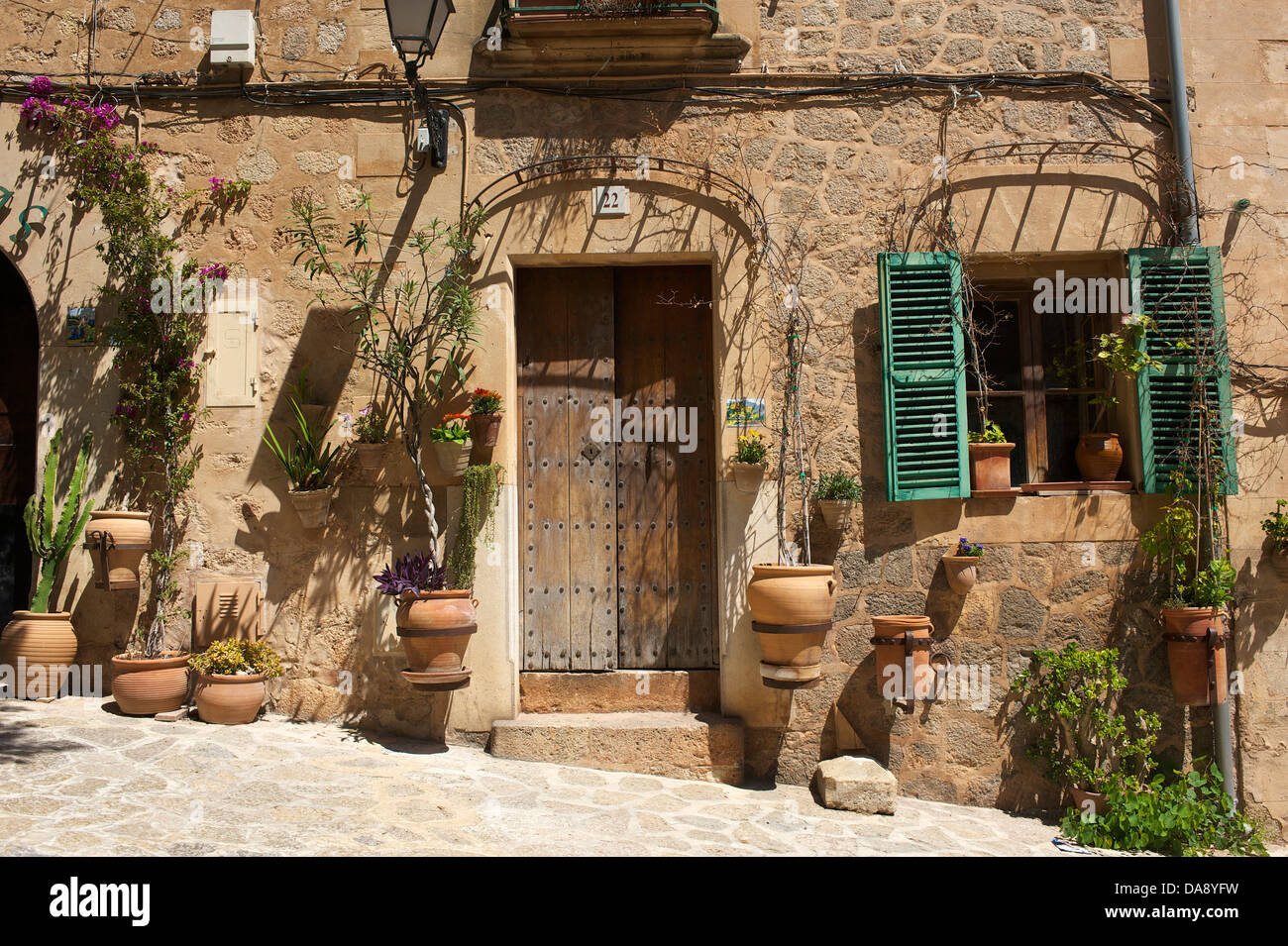 Îles Baléares, Majorque, Mallorca, Espagne, Europe, à l'extérieur, façade de maison, façades, immeuble, façade, façades, façade, AEC Banque D'Images