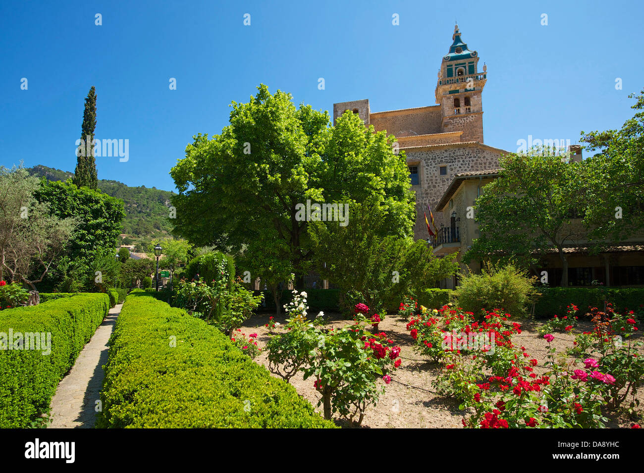 Îles Baléares, Majorque, Mallorca, Espagne, Europe, à l'extérieur, Chartreuse, Valldemossa, Valdemossa, cloître, christianisme, chri Banque D'Images