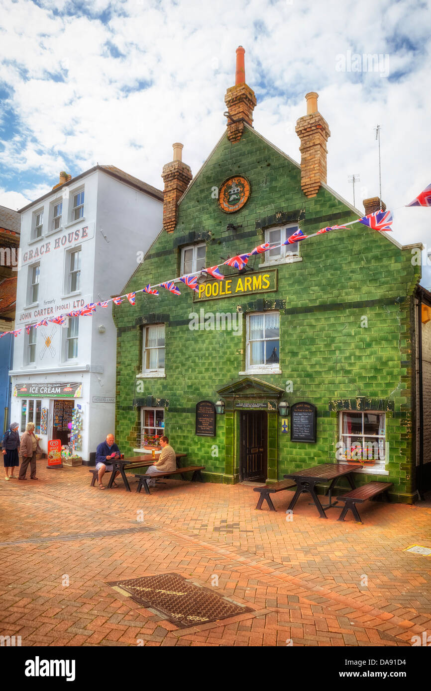 Pub traditionnel à Poole, Dorset, Royaume-Uni Banque D'Images