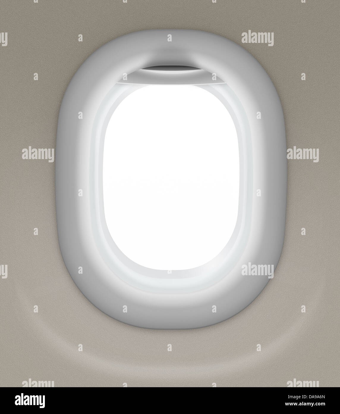 Fenêtre d'avion isolé avec chemin de détourage inclus Banque D'Images