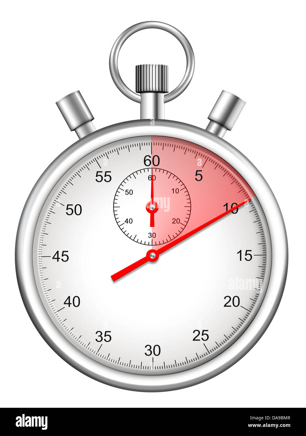 Chronomètre avec période de dix secondes en surbrillance Banque D'Images