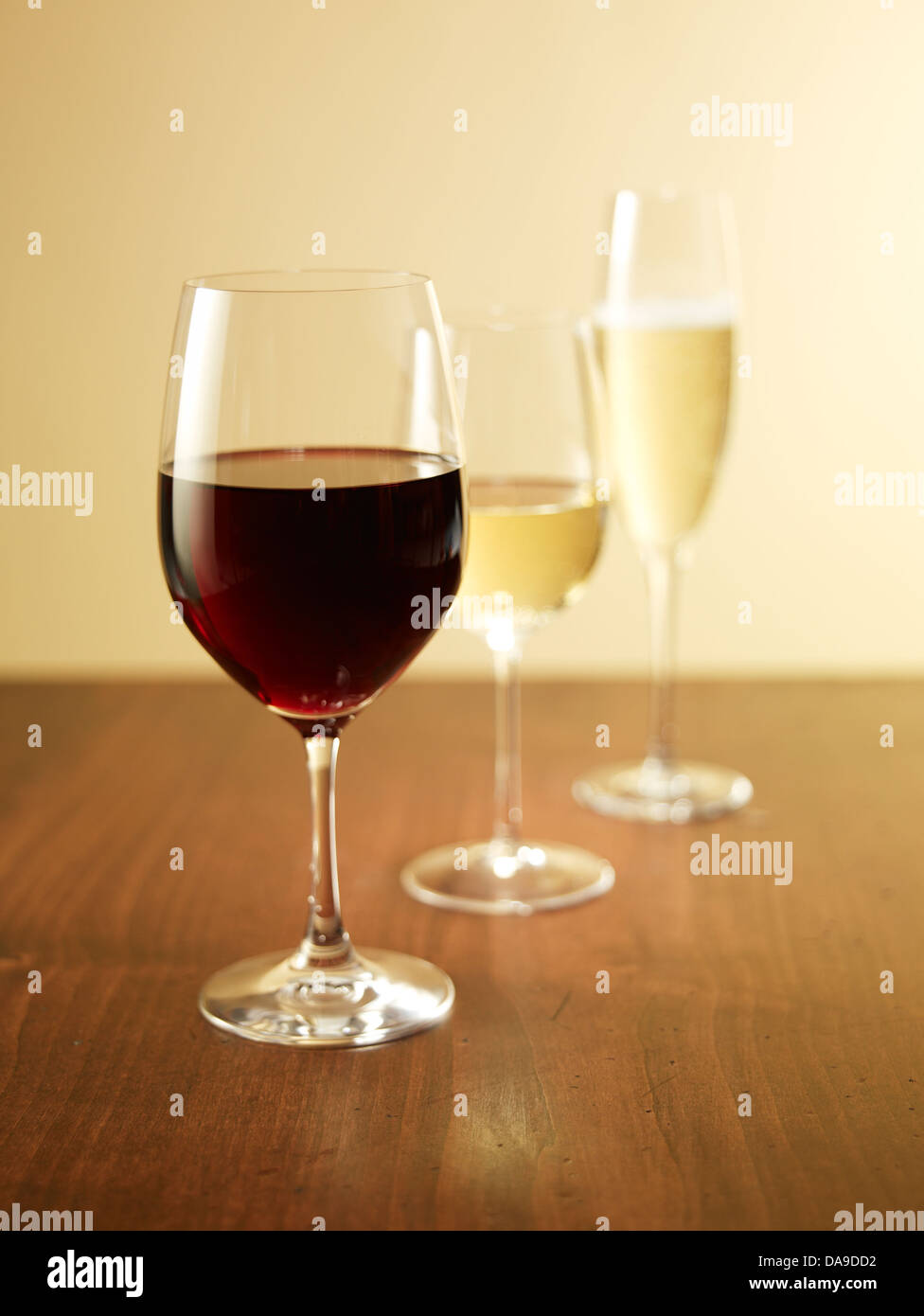 Verres de vin Banque D'Images