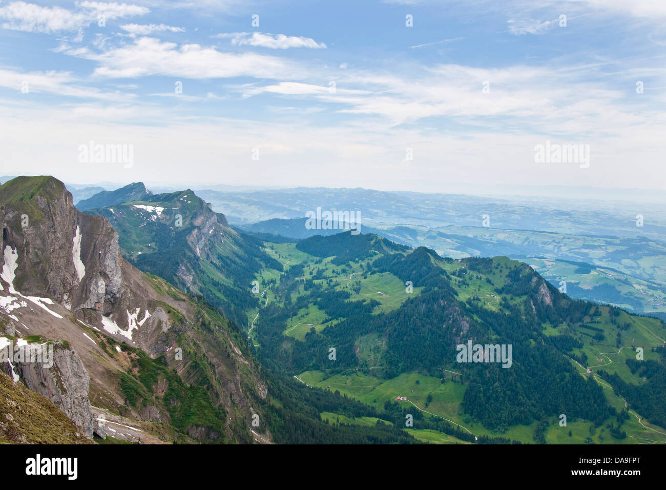 La Suisse, canton de Lucerne, vue de Pilatus Banque D'Images