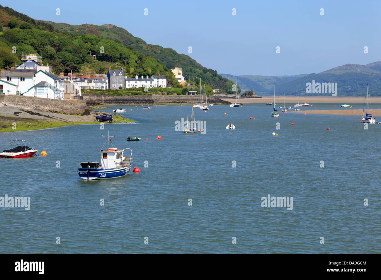 L'Estuaire à l'intérieur des terres de Dyfi Aberdyfi Banque D'Images