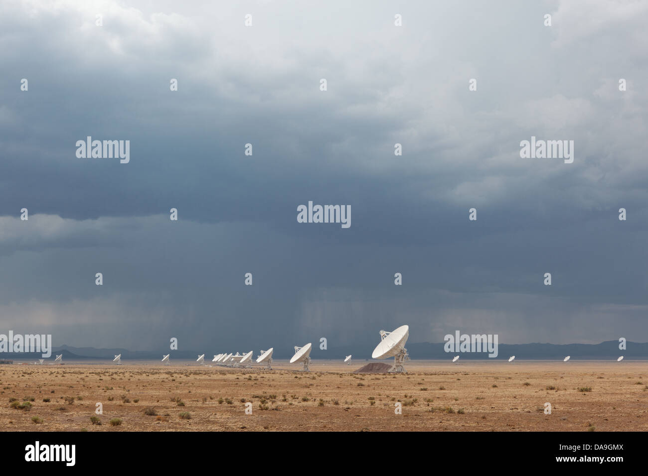 La Carl Janski Very Large Array près de Socorro, Nouveau Mexique, dans le Magdalena Montagnes. Banque D'Images