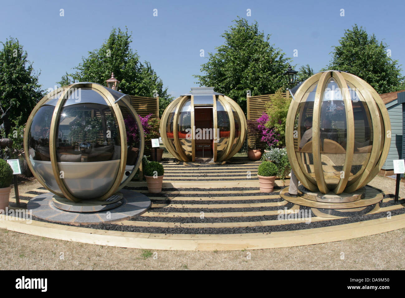 Londres, Royaume-Uni. 8 juillet, 2013. Ventouses à jardin RHS Hampton Court Palace Flower Show. Credit : martyn wheatley/Alamy Live News Banque D'Images