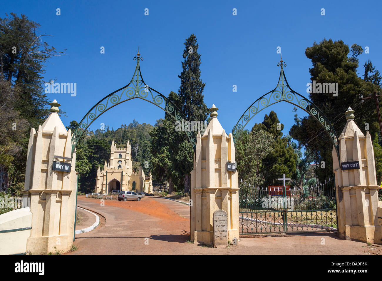 L'Inde, l'Inde, Asie, Tamil Nadu, Ooty, Udhagamandalam, Saint Stéphane, église, colonial, célèbre, l'UNESCO Banque D'Images