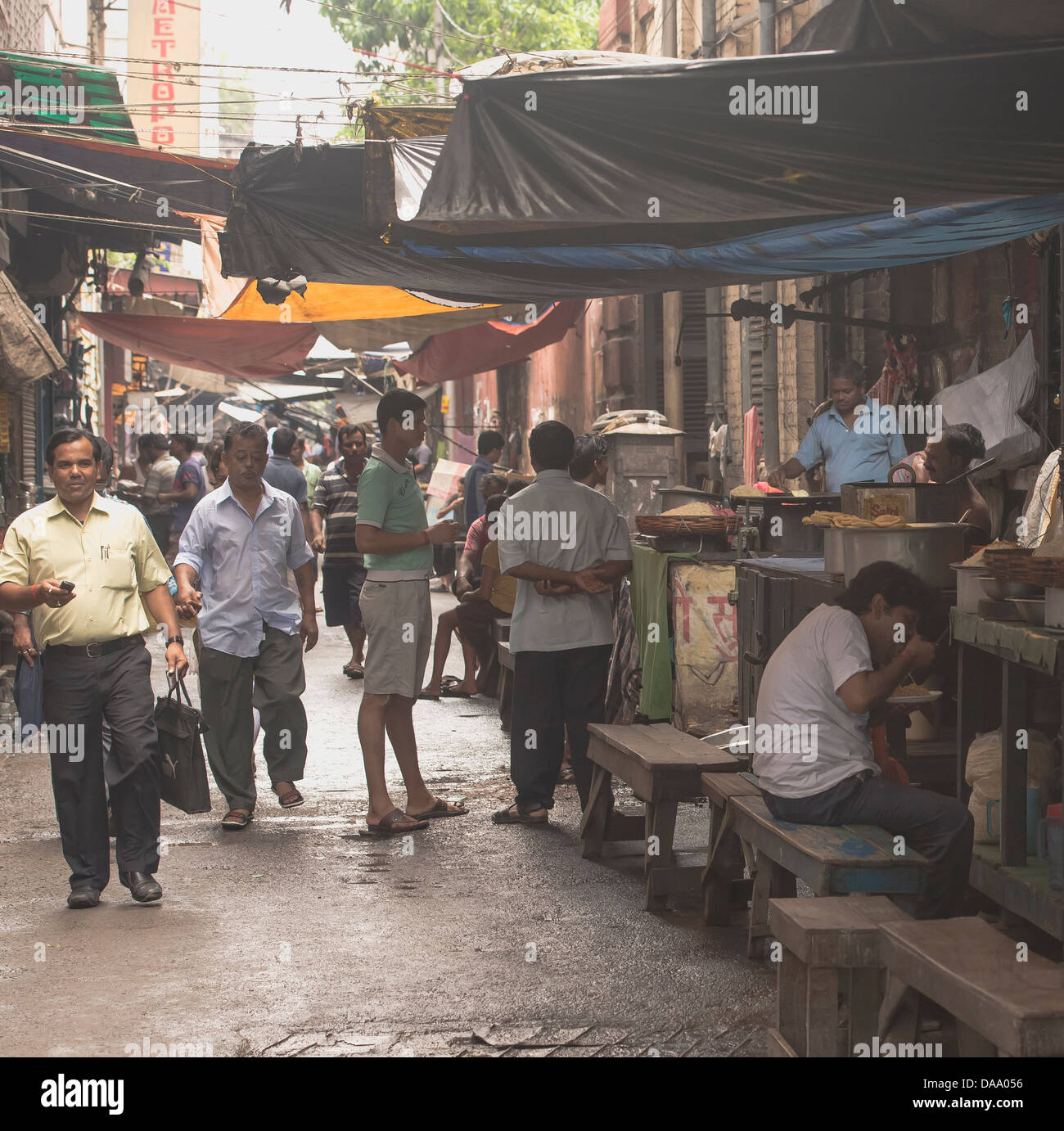Rue de Kolkata. Banque D'Images